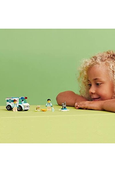 LEGO City Vet Van Rescue 60382, Toy Animal Ambulance, Learning Toy Playset for Kids 4 Plus Years Old