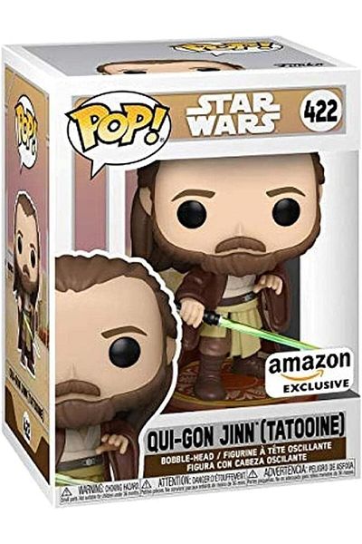 Funko SSN Pop! Star Wars Adventures Across The Galaxy - Qui-Gon Jinn (Tatooine) Amazon Exclusive Collectib