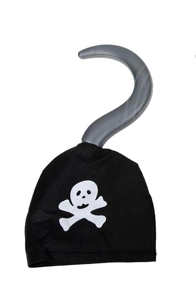 PRATİKOBA Pirate Hook Made of Fabric Material Pirate Hand Rigging Printed