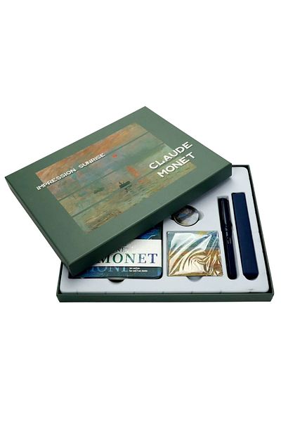 Art Tone Artistic Notebook and Pen Gift Set Claude Monet 01