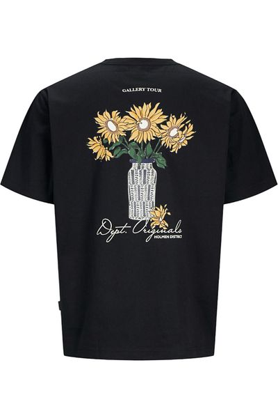 Jack & Jones Tricou JACK & JONES Islington Back - 12273015-Μαύρο