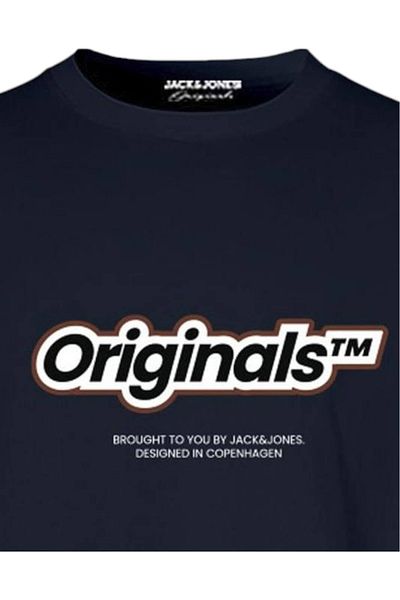 Jack & Jones Tricou JACK & JONES Σάρωση μάρκας Vesterbro Newton - 12265740-Sky Captain