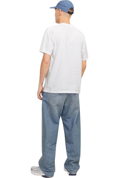 Jack & Jones Tricou JACK & JONES Ασφαλτοστρωμένο Παραλλαγής Εμπρός - 12273239-Φωτεινό Λευκό