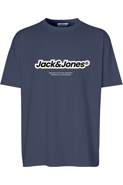 Jack & Jones Tricou JACK & JONES Vesterbro Newton Brand - 12265740-Nightshadow BlueS