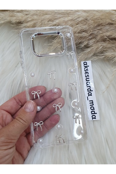 ZB Aksesuarda Moda Xiaomi POCO X3 - X3 PRO - X3 NFC Uyumlu Fiyonklu Simli Şef...