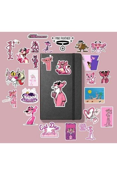 MS Major Selection Pink Panther Sticker Pack /Bullet Journal Notebook Sticker Agenda Laptop Sticker