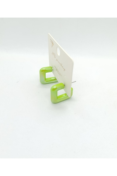 ndjewelry أقراط الهولوغرام الخضراء