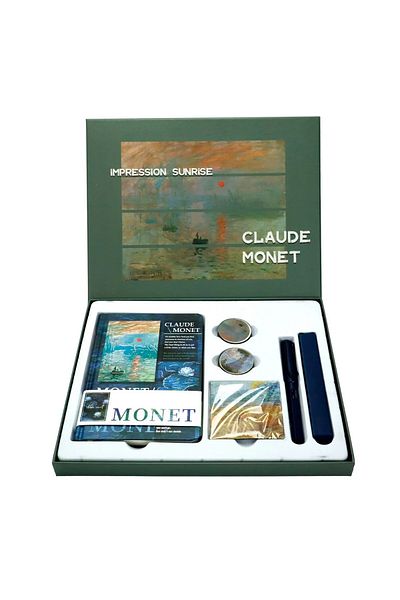 Art Tone Artistic Notebook and Pen Gift Set Claude Monet 01