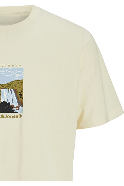 Jack & Jones Tricou JACK & JONES Διαιρούμενο Γραφικό Μπροστά - 12273000-Αντίκ Λευκό