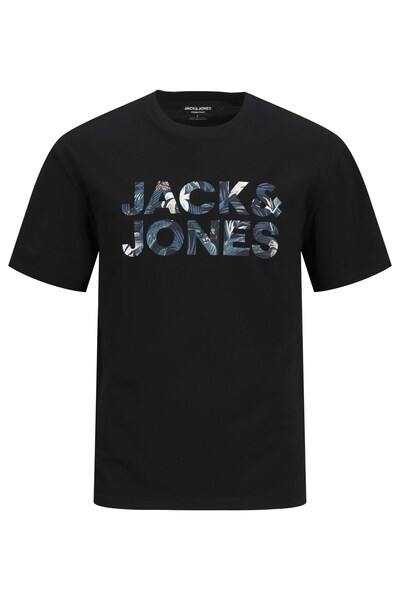 Jack & Jones Λογότυπο Tricou JACK & JONES Bryan Corp - 12268127-Μαύρο