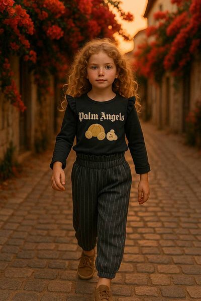 gnygiyim Girl's Seasonal Top and Bottom Set