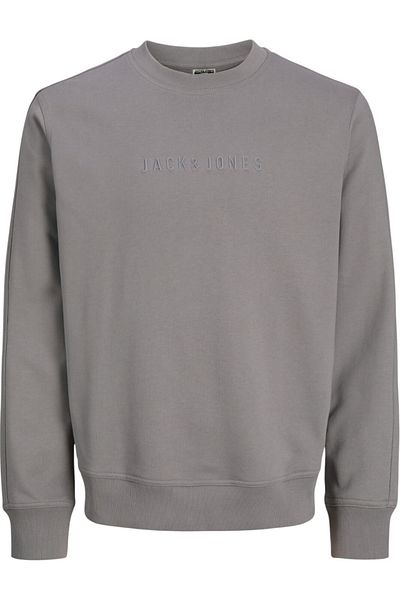 Jack & Jones Bluza JACK & JONES Επαναφορτιζόμενη Μοτίβο με Στάμπα - 12274501-Γκρι Φανέλα