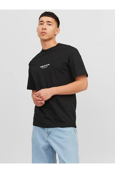 Jack & Jones Tricou JACK & JONES Vesterbro - 12240121-Μαύρο