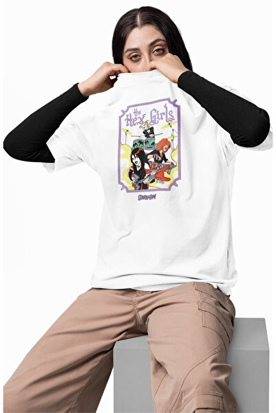 Fuddy Moda Tricou oversize The Hex Girls imprimat, tricou unisex cu tematică ...