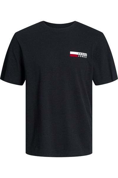 Jack & Jones Tricou JACK & JONES Corp Λογότυπο Μικρή Εκτύπωση - 12233999-Μαύρο SP