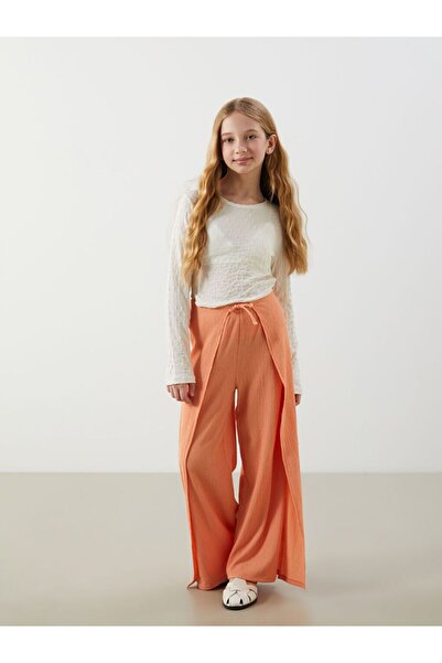 LC Waikiki LCW Kids Beli Lastikli Kız Çocuk Pantolon