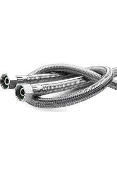 NETWORK ART Tepe Robot Shower 1/2-1/2 Female-Female Steel Flex Connecting Hose 60,70,80,90,100 cm (80 cm)