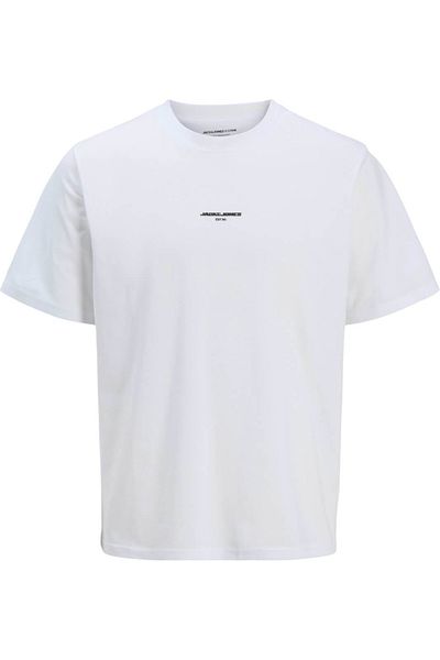 Jack & Jones Tricou JACK & JONES Lido AOP Πίσω Στάμπα - 12276629-Φωτεινό Λευκό