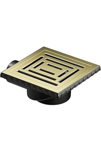 NETWORK ART Vitra V-Flow Square 5606981 Shower Channel Side Outlet Dk 800 Cover Shiny Gold