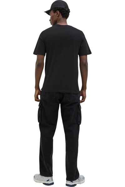 Jack & Jones Tricou JACK & JONES Logan Καλοκαιρινό Στάμπα - 12283825-Μαύρο