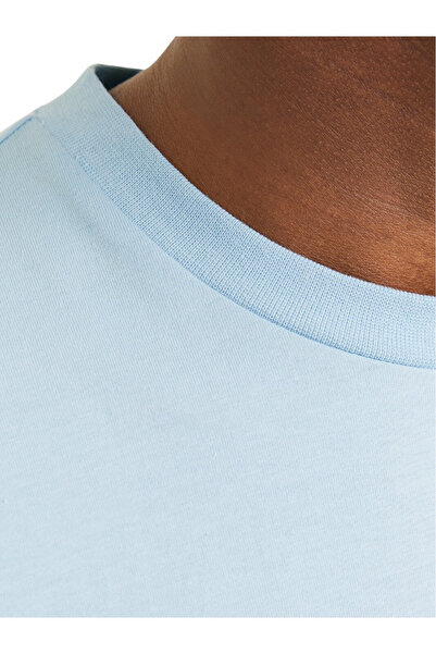 Jack & Jones Tricou JACK & JONES Beau Μπροστινό Στάντστεντ - 12275012-Chambray Blue