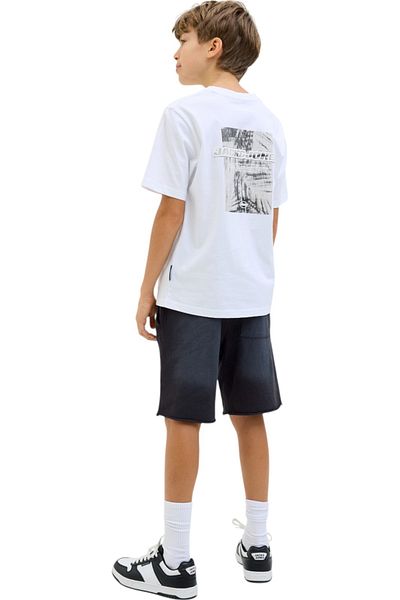 Jack & Jones Κοντό παντελόνι JACK & JONES Bill Charge Washed JNR - 12278627-Black Sand