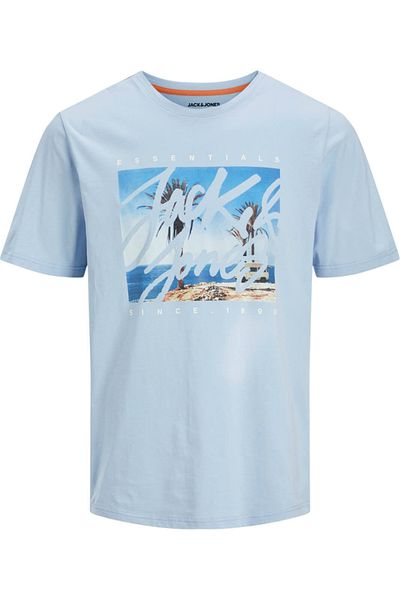 Jack & Jones Tricou JACK & JONES Colton Photoprint - 12268438-Chambray Blue