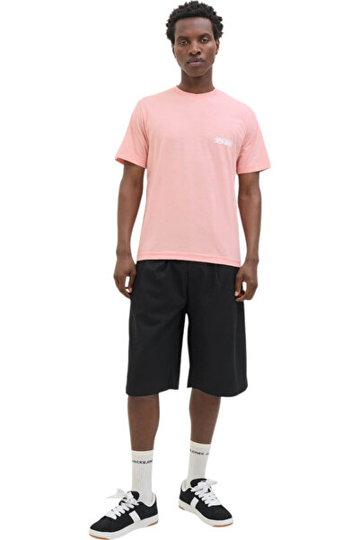 Jack & Jones Tricou JACK & JONES Sago Logo Slub - 12276524-Ροζ Γλάσο