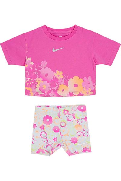 Nike Σορτς & Μπλουζάκι Ποδηλάτου Compleu Flow-Ral AOP - 26M848-P23