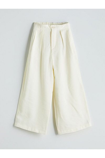 LC Waikiki Lcw Kids Elastic Waist Pleated Girls' Trousers