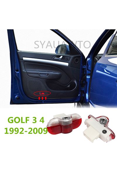 Choice GOLF 2X For GOLF 3 4 MK3 MK4 LED Car Door Welcome Warning Courtesy Projector Ghost Shadow light Bulb