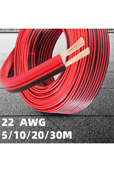 Choice 10m 22 AWG 5/10/20/30m 2pin 22 AWG UL2468 2*0.5mm Extension Cable use for 12v 24v LED Strip Tape Str