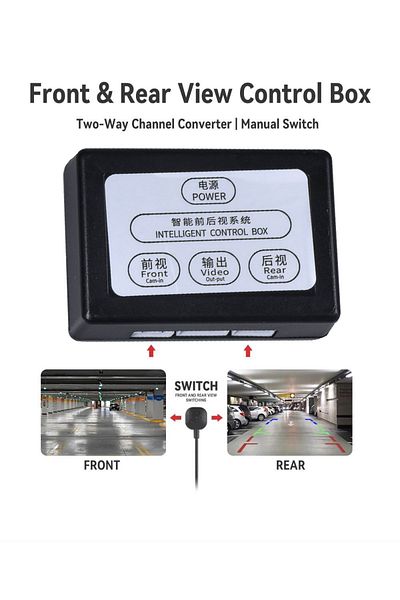 Choice 12 V Car Parking Camera Video Channel Converter Auto Switch Front /View Side/Rearview Rear View Cont
