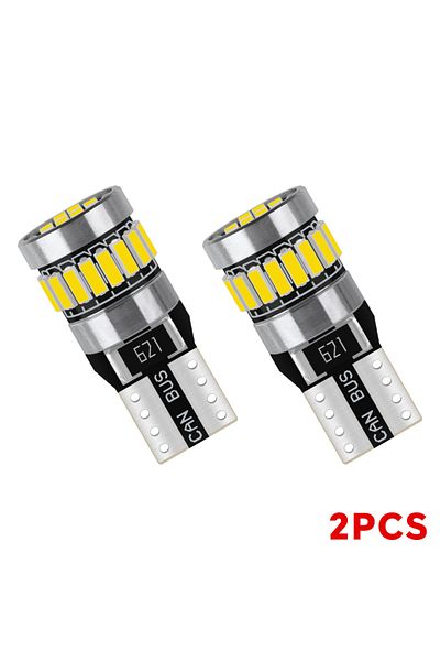 Choice T10 WHITE 2pcs high brightness LED car width indicator light error-free anti-stroboscopic small bulb
