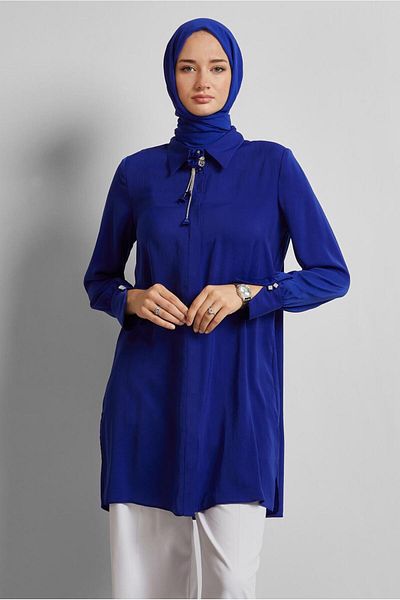 Alvina Brooch Detail Tunic 45373