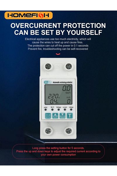 Choice 1-63A Reclosable smartlife TUYA WIFI Circuit breaker 63A 110V 220V Energy Meter Metering Timer with