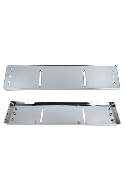 Choice Silver MB SL R107 Front Bumper License Plate Mount A1238170378 NEW GENUINE
