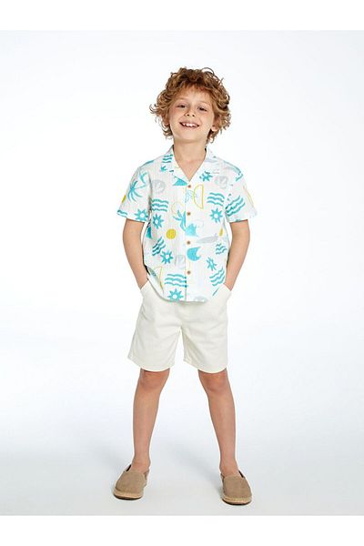 LC Waikiki Lcw Kids Elastic Waist Boys Gabardine Shorts