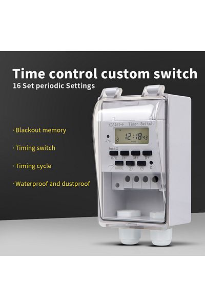 Choice Wall Hanging Digital Weekly 7 Days Programmable Timer Switch Waterproof and Dustproof Electronic ...