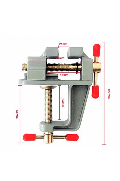 Choice 1pcs 35mm Aluminium Alloy Table Bench Clamp Vise Multi-functional Bench Aluminum Small Clamp On Tabl
