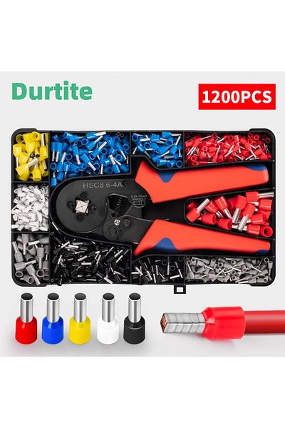 Choice 6-4A 1200 BOX Ferrule Crimping Tool HSC8 6-4 Electrical Crimper Plier For Wire End Crimp Tube Termin