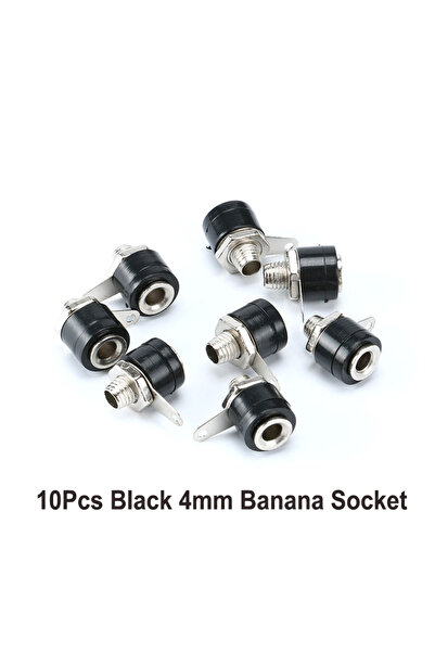 choice2 10PCS BLACK 10pcs/lot 4mm Banana Socket Female Jack 4mm Banana Bindin...