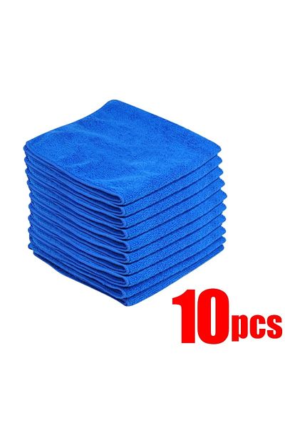 Choice 10pcs blue 1-20Pcs Microfiber Towels Car Wash Drying Cloth Towel Household Cleaning Cloths Auto Deta