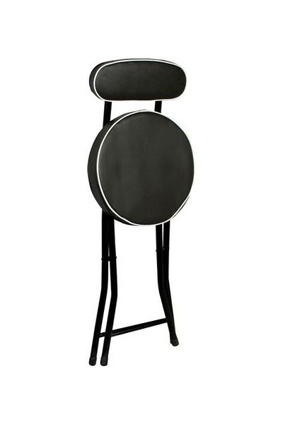 Living Stylish Folding Chair Black