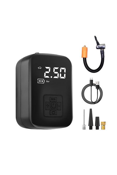 Choice Black Wireless Air Compressor Portable Car Air Pump Digital Cordless Car Tyre Inflator 150PSI Tire A