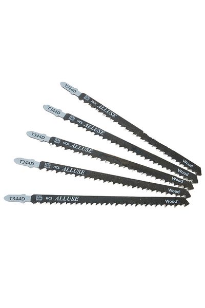 Choice 5pcs Jigsaw Blade Cutting Tool T344D 6T T-Shank HCS Jigsaw Blades Cutter For Wood Plastics Fast C...
