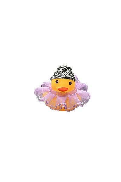 Choice Yellow 1 cute yellow duck car ornament with a crown and pink dress, car decoration, holiday gift