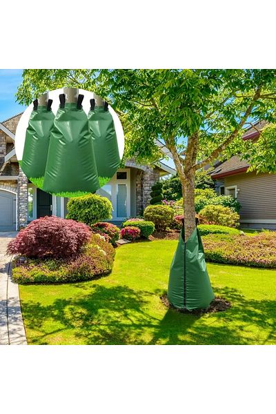 Choice 20-Gallon Reusable Tree Watering Bag - Slow Release Irrigation Drip System for Lawn & Garden Care