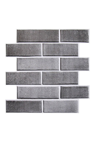 Choice Grey - 1pc 1/10pcs 3D Wall Sticker Self-adhesive Faux Brick Wall Panel...