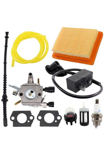Choice set 1pc Carburetor Kit For Stihl FS120 FS200 FS250 FS250R FS300 FS350 Trimmer Brushcutter 4134120065